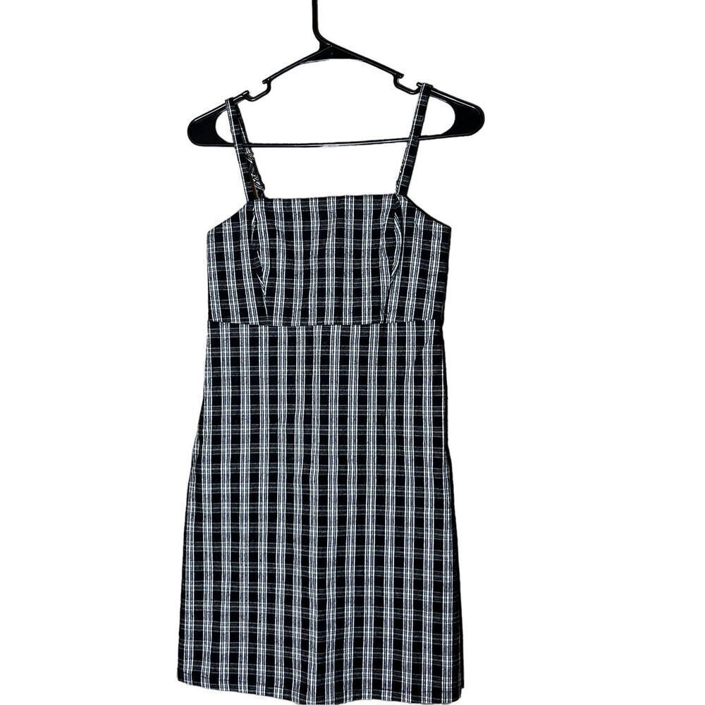 Hollister Black‎ Plaid Mini Dress Size XS